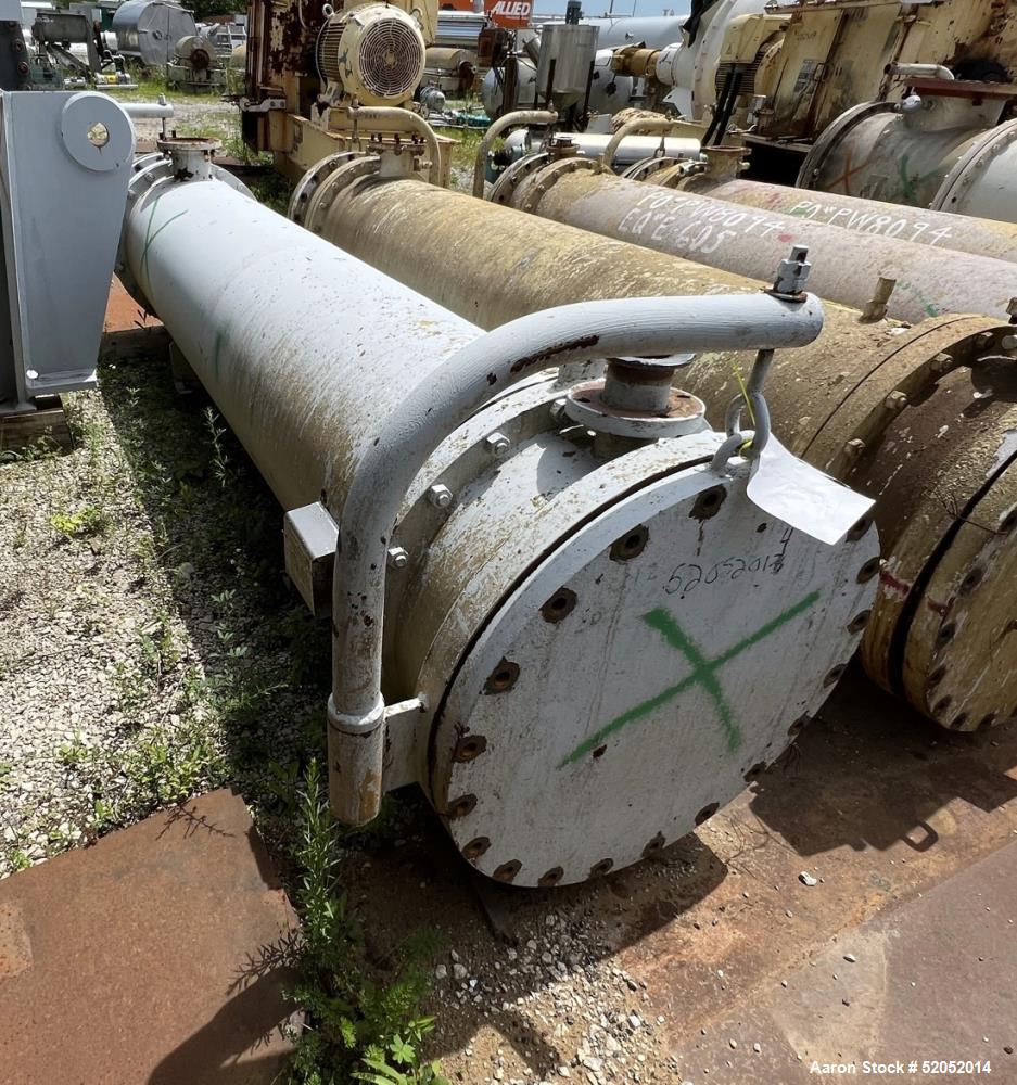 Used Doyle & Roth Shell & Tube Heat Exchanger, Horizontal. Approximate 1,115 Square Feet. Carbon steel shell rated 150 psi at -20 to 150 degrees F. (568) 304 Stainless steel 3/4" diameter x 10' long ...