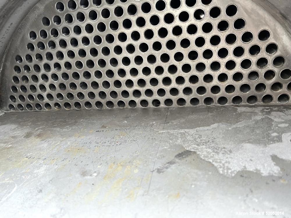 Used Doyle & Roth Shell & Tube Heat Exchanger, Horizontal. Approximate 1,115 Square Feet. Carbon steel shell rated 150 psi at -20 to 150 degrees F. (568) 304 Stainless steel 3/4" diameter x 10' long ...