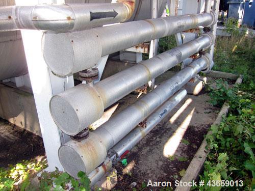 Used- Stainless Steel Enerquip Shell & Tube Heat Exchanger, Approximately 39.9 S