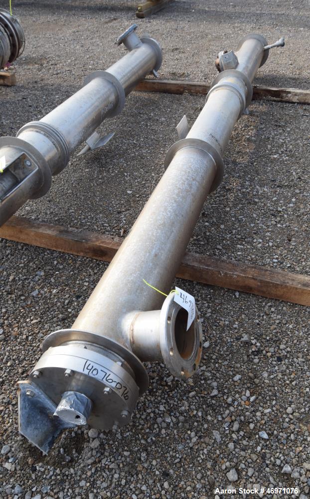 Used Enerquip Single Shell & Tube Heat Exchanger, 573 Square Feet, Model BEMV, 304L Stainless Steel, Vertical. 304L Stainless steel shell rated 150 psi at -20 to 375 degrees F. (394) 3/8" diameter x ...