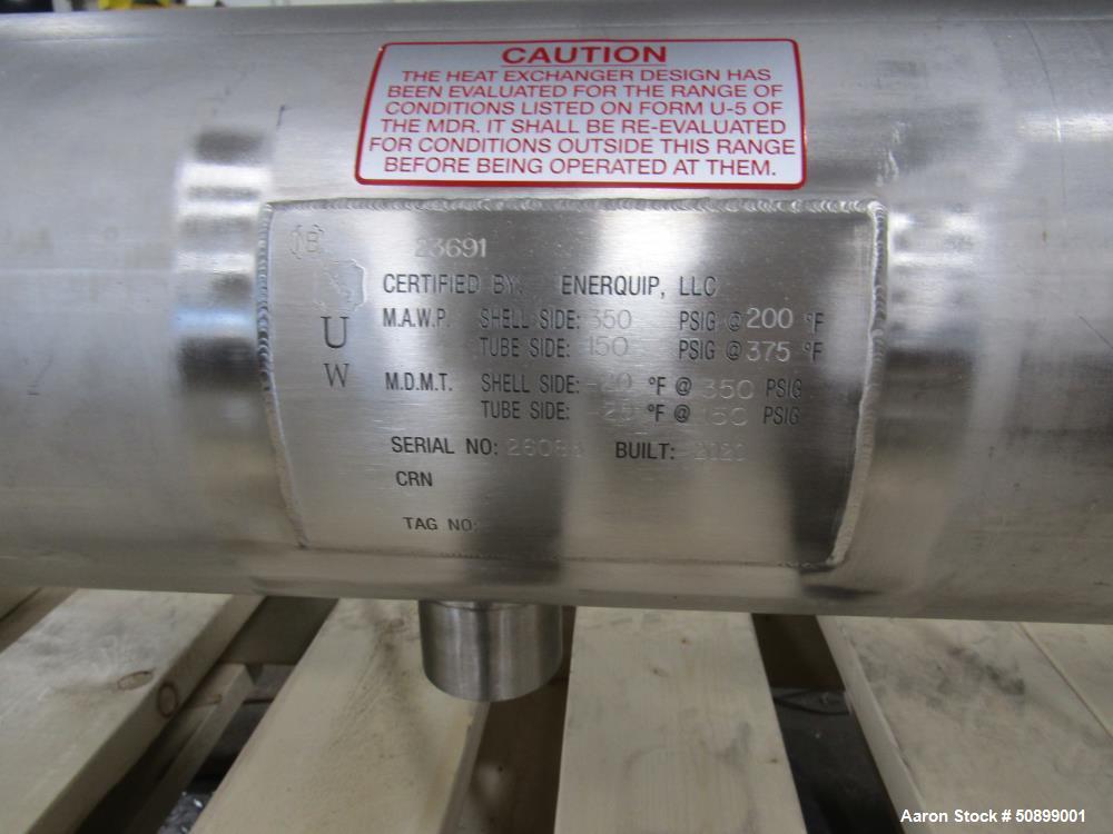 Unused - Enerquip 8x80 BXMH 90.68 Square Foot Flooded Ammonia Evaporator