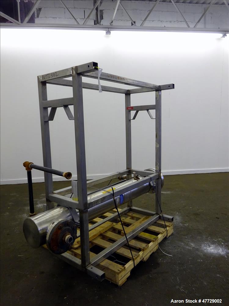 Used Enerquip Shell And Tube "U-Tube" Heat Exchanger, Approximately 40 Square F