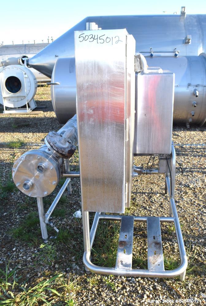 Used- Enerquip "U" Tube Heat Exchanger, Approximately 43 Square Feet, Horizontal