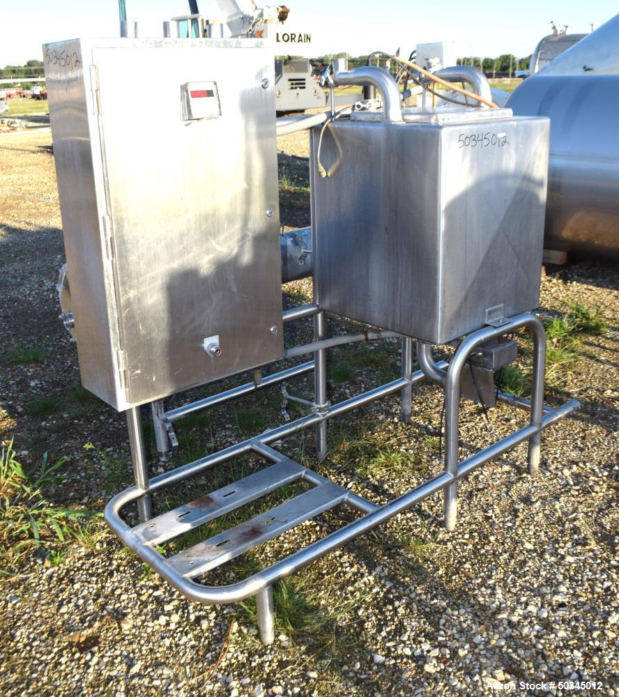 Used Enerquip "U" Tube Heat Exchanger, Approximately 43 Square Feet, Horizontal