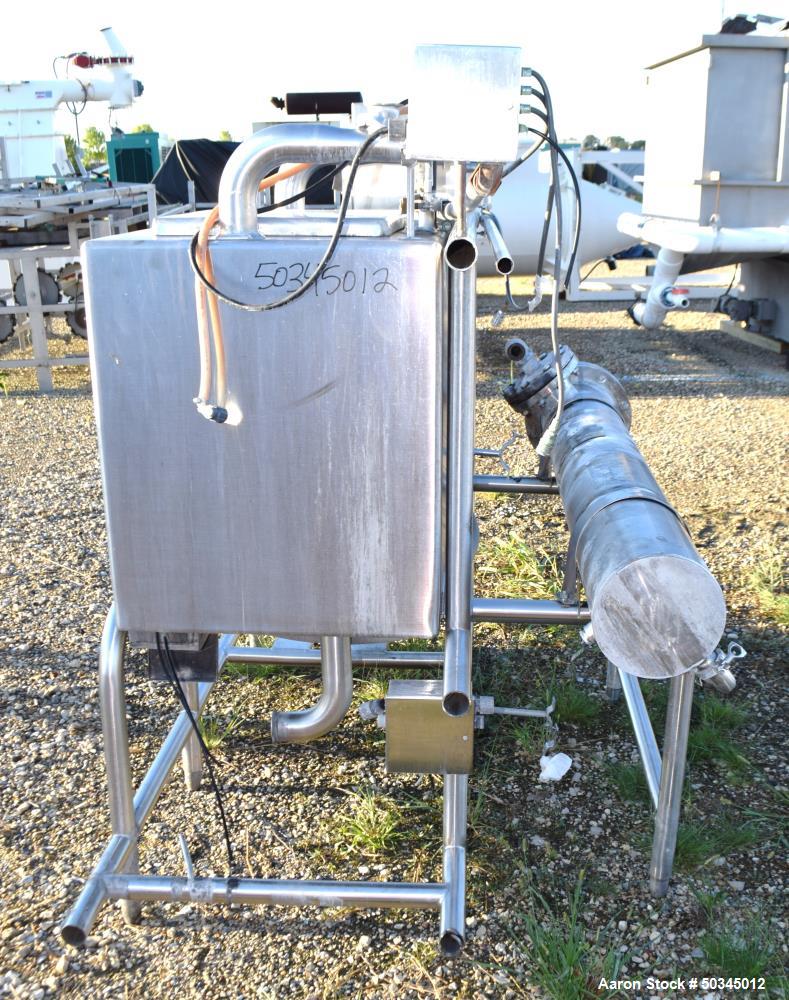 Used- Enerquip "U" Tube Heat Exchanger, Approximately 43 Square Feet, Horizontal