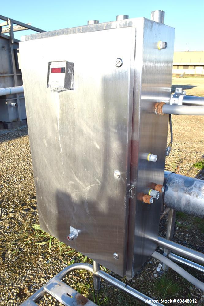 Used Enerquip "U" Tube Heat Exchanger, Approximately 43 Square Feet, Horizontal