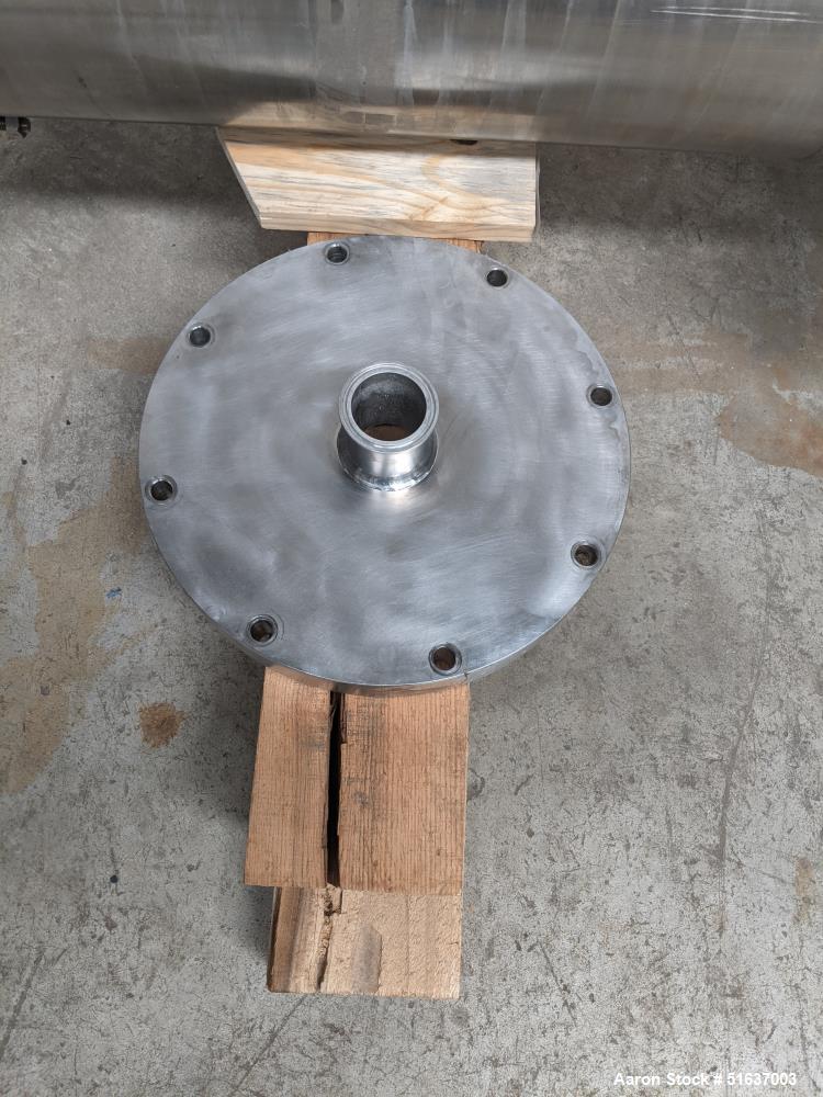 Used Enerquip Shell & Tube Heat Exchanger, 304L Stainless Steel, Vertical. Approximate 136 square feet. 304L Stainless steel shell rated 150 psi at -20 to 375 degrees F. (130) 304L Stainless steel st...