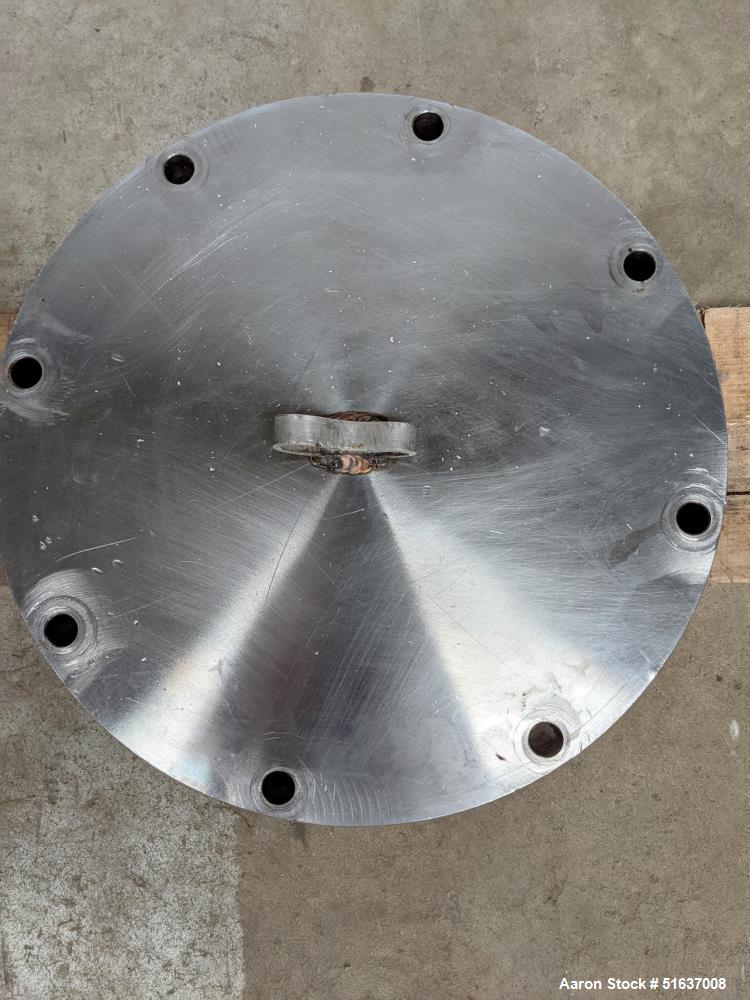 Used Enerquip Shell & Tube Heat Exchanger, Stainless Steel, Vertical. Approximate 109 square feet. 304L Stainless steel shell rated 150 psi at -20 to 375 degrees F. (104) 316L Stainless steel straigh...