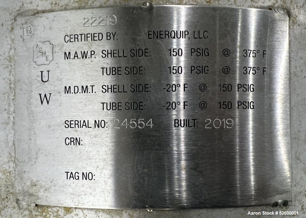 Enerquip Stainless Steel "U" Tube Heat Exchanger
