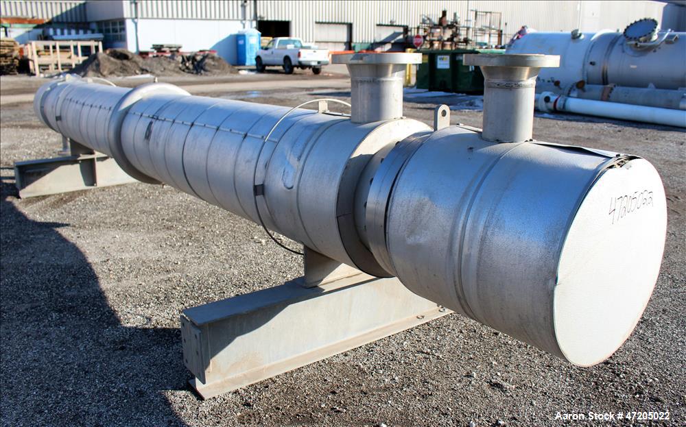 Unused- Perry Products Single Pass Shell & Tube Heat Exchanger, 1,231 Square Fee