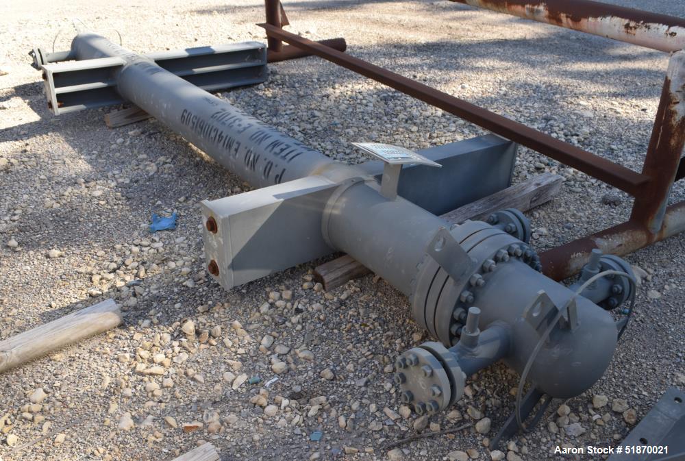 Unused- Fabsco U Tube Shell & Tube Heat Exchanger, 95.4 Square Feet, Type BEU, Size 10-144, Horizontal. Carbon steel sheel rated 900 psi at -20 to 800 degrees F. (20) 3/4" Diameter x 12' long 316L st...