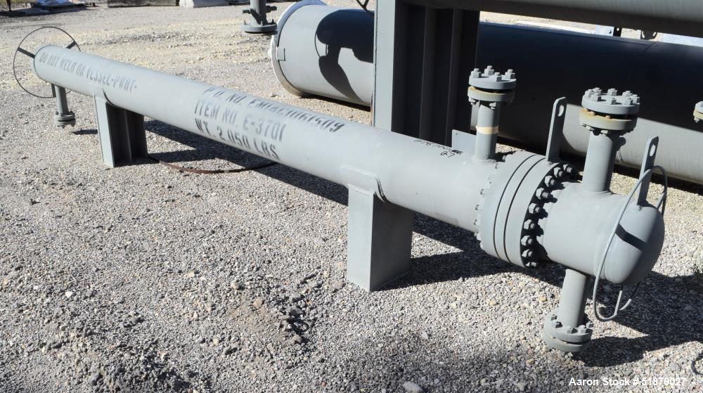 Unused- Fabsco U Tube Shell & Tube Heat Exchanger, 95.4 Square Feet, Type BEU, Size 10-144, Horizontal. Carbon steel sheel rated 900 psi at -20 to 800 degrees F. (20) 3/4" Diameter x 12' long 316L st...