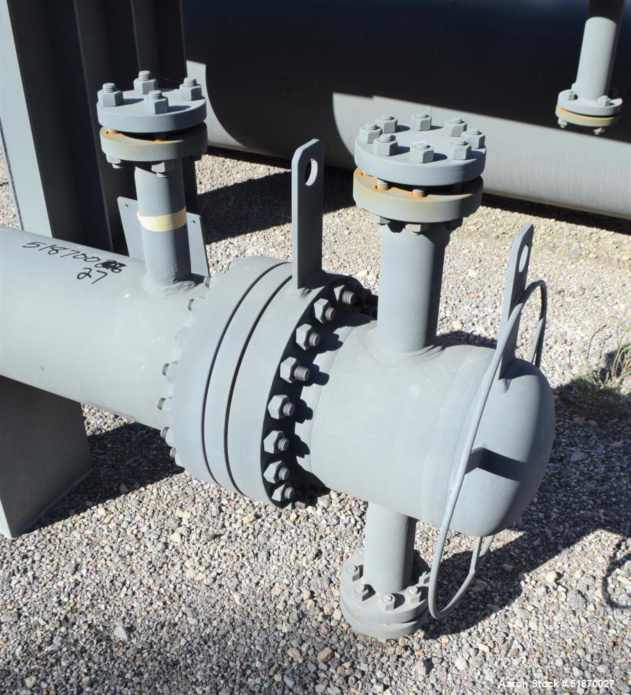 Unused- Fabsco U Tube Shell & Tube Heat Exchanger, 95.4 Square Feet, Type BEU, Size 10-144, Horizontal. Carbon steel sheel rated 900 psi at -20 to 800 degrees F. (20) 3/4" Diameter x 12' long 316L st...