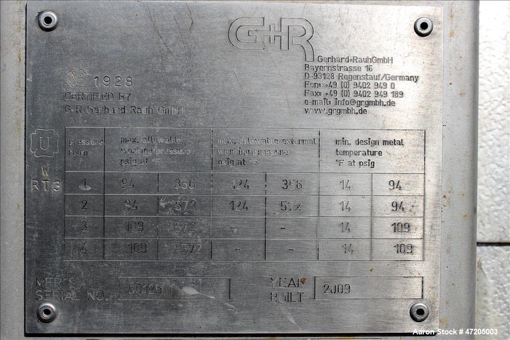 Unused- G+R Gerhard+Rauh GMBH "U" Tube Heat Exchanger