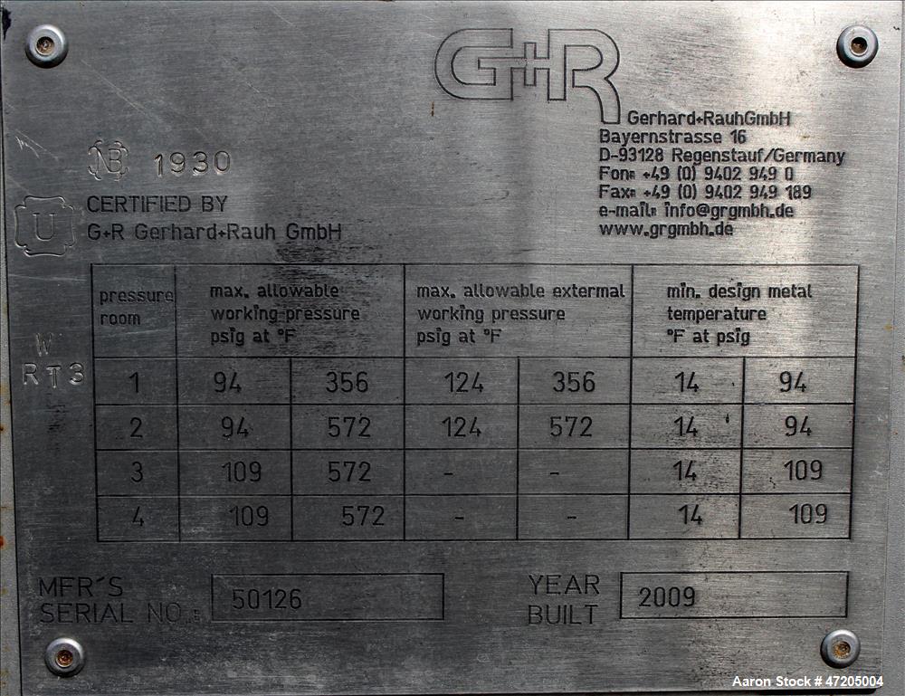 Unused- G+R Gerhard+Rauh GMBH "U" Tube Heat Exchanger,