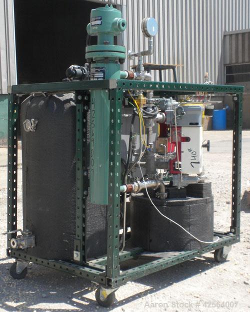 Used Stainless Steel Graham Heliflow Heat Exchanger, model 30GC6C-16L, approximately 30 square feet