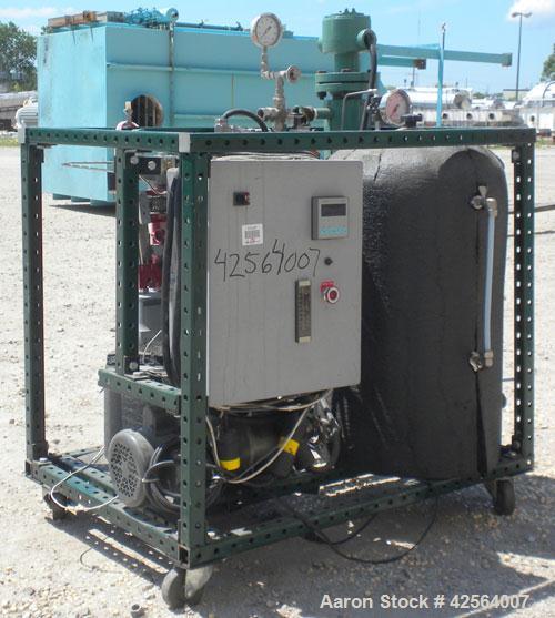 Used Stainless Steel Graham Heliflow Heat Exchanger, model 30GC6C-16L, approximately 30 square feet