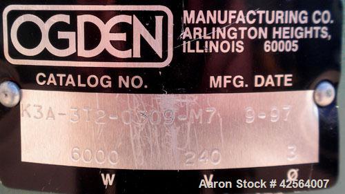 Used Stainless Steel Graham Heliflow Heat Exchanger, model 30GC6C-16L, approximately 30 square feet