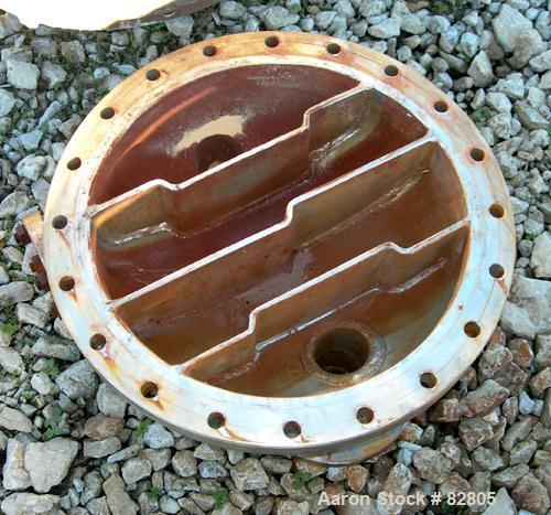 USED: Halberg Six Pass Shell and Tube Heat Exchanger, 157 square feet, horizontal. 2205 stainless steel shell rated 6 bar (87 psi). (200) 1/2" diameter x 6' long 304 stainless steel tubes rated 10 ba...
