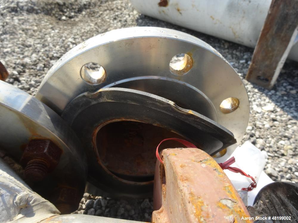 Used Hoffman Process Shell & Tube Heat Exchanger, 4.7 Square Feet, Horizontal.