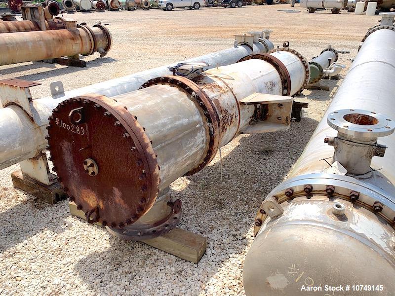 Used – Hughes Anderson 971 sq. ft. Vertical Shell & Tube Heat Exchanger – Carbon Steel Shell, 304 SS Tubes