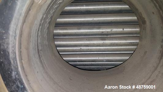 Used ITT Shell & Tube Heat Exchanger, Approximate 260 Square Feet, Horizontal. 316 Stainless steel shell rated 75 psi at -20 to 300 degrees F, (121) 3/4" diameter x 11' long 316 stainless steel tubes...