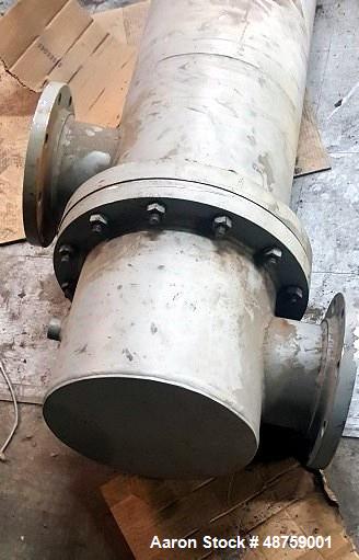 Used ITT Shell & Tube Heat Exchanger, Approximate 260 Square Feet, Horizontal. 316 Stainless steel shell rated 75 psi at -20 to 300 degrees F, (121) 3/4" diameter x 11' long 316 stainless steel tubes...