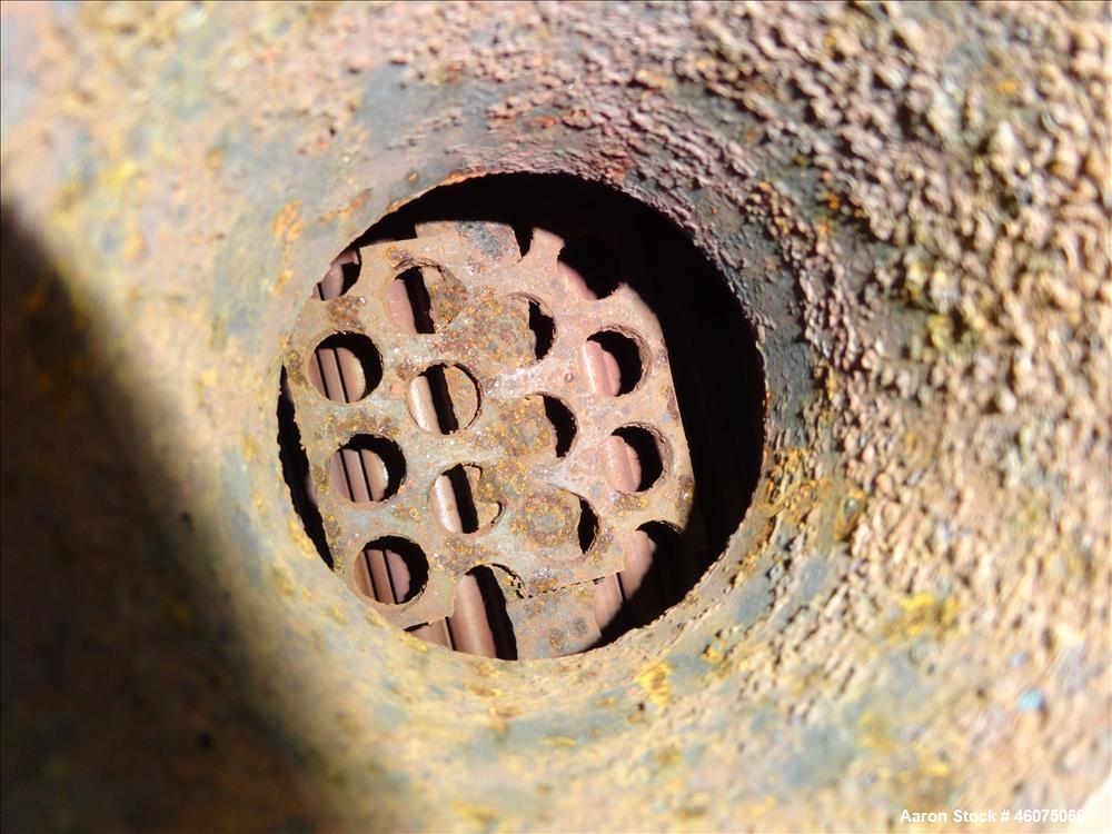 Used ITT Industries Shell & Tube Heat Exchanger, Approximate 124 Square Feet, Horizontal. Carbon steel shell rated 100 psi at -20 to 375 degrees F. (200) 3/8" Diameter x approximate 78" long 316 Stai...