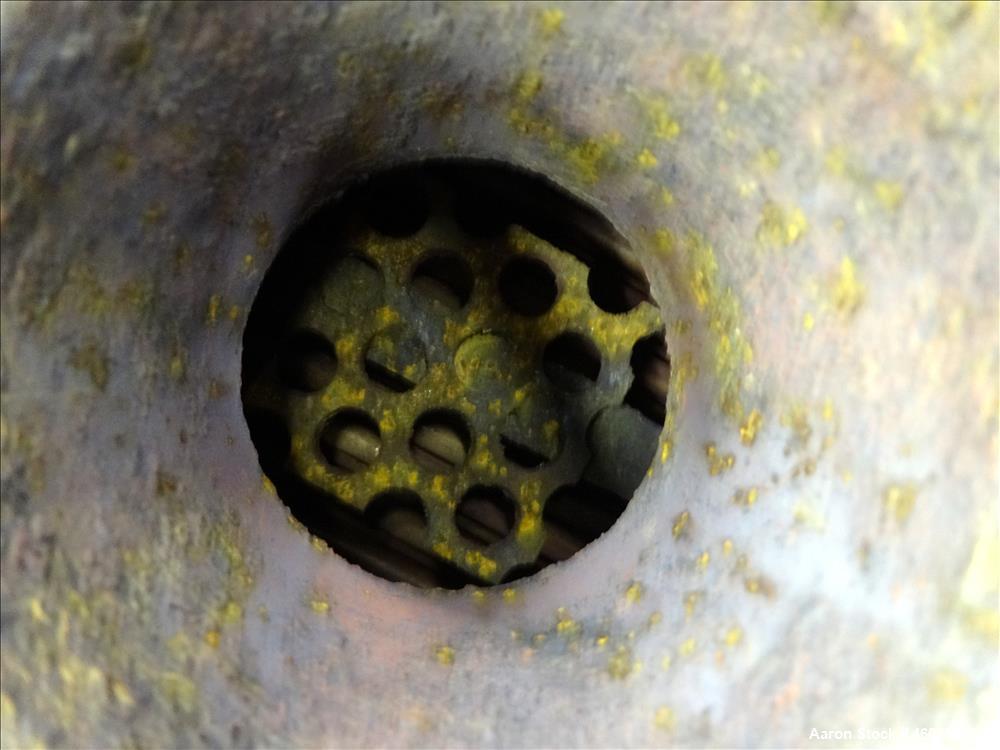 Used ITT Industries Shell & Tube Heat Exchanger, Approximate 124 Square Feet, Horizontal. Carbon steel shell rated 100 psi at -20 to 375 degrees F. (200) 3/8" Diameter x approximate 78" long 316 Stai...