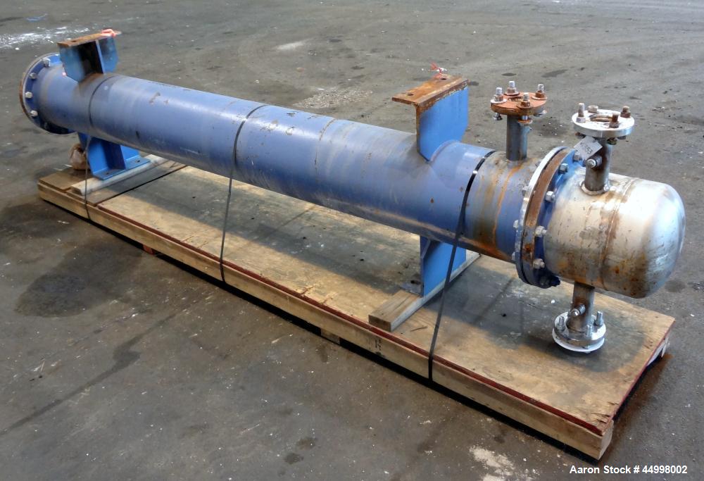 Used Industrial Process Equipment 4 Pass Shell & Tube Heat Exchanger, 258 Square Feet, Model 4ST12-108, Horizontal. Carbon steel shell rated 150 psi at 20 to 400 degrees F. (156) 5/8" diameter x 108"...