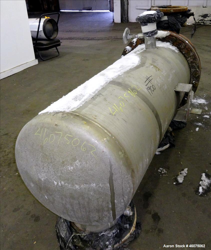 Used J.F.D. Tube & Coil Products U Tube Shell & Tube Heat Exchanger, Approximate 454 Square Feet, Horizontal. SB-434-825 Incoloy 825 shell rated 75 psi at 350 degrees F, (232) 3/4" diameter x 60" lon...