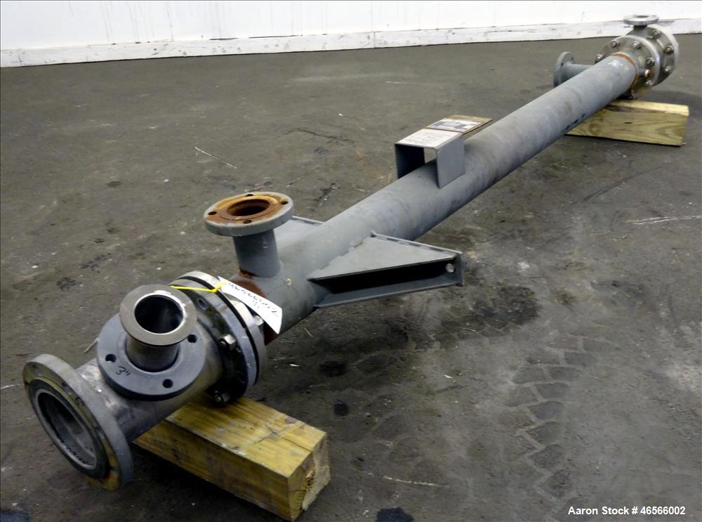 Used Johansing Iron Works Shell & Tube Heat Exchanger, Approximate 37 Square Feet, Vertical. Carbon steel shell rated 150 psi at 170 degrees F. (24) 316L Stainless Steel 3/4" x 7'-10-3/8" long tubes ...