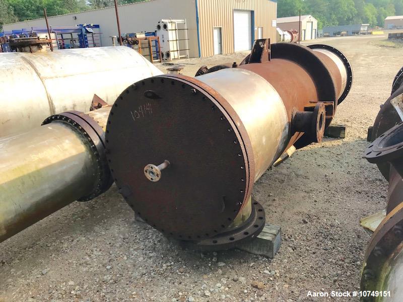 Used – J. Oat & Sons 1130 sq. ft. Vertical Shell & Tube Heat Exchanger – Carbon Steel Shell, 316 SS Tubes