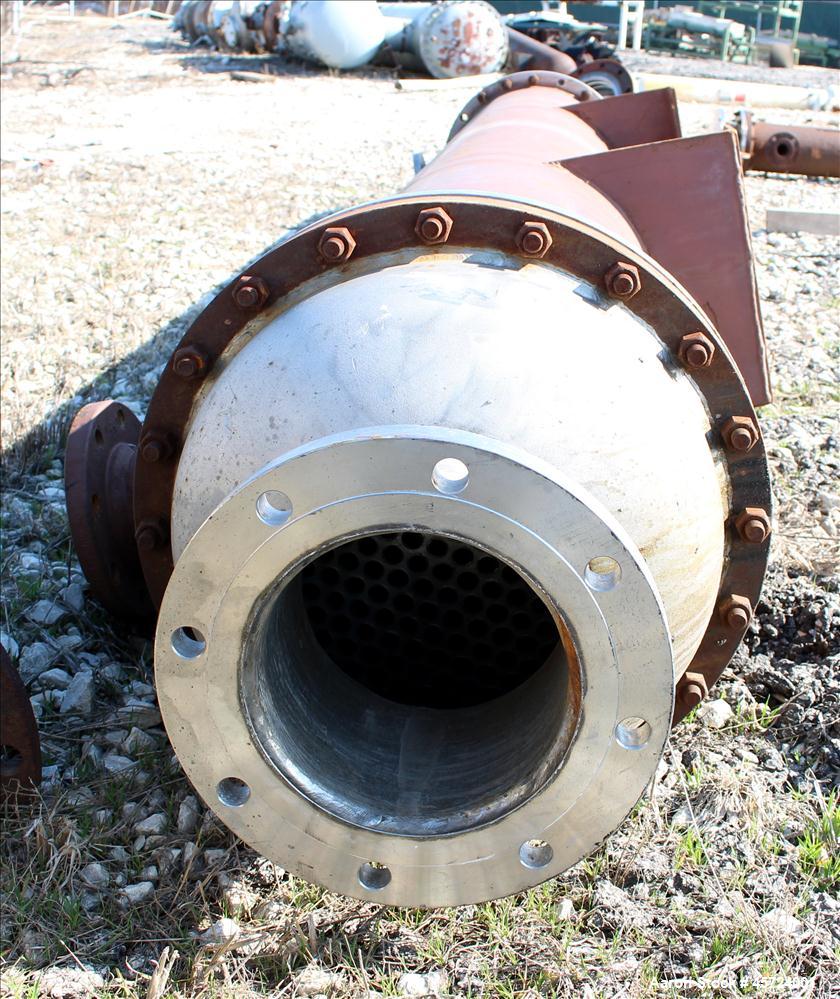 Used KAM Thermal Single Pass Shell & Tube Heat Exchange, 479 Square Feet, Horizontal. Carbon steel shell rated 100psi at -20 to 400 degrees F. (249) 3/4" Diameter x 120" long, 304L stainless steel tu...