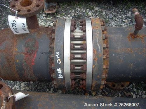 Used Kam Thermal 4 Pass U Tube Heat Exchanger, 194 Square Feet. 304 stainless steel tubes and tube sheets with (104) 3/4" diameter x 9'6" long tubes rated 200 psi at 400 deg F. Carbon steel shell and...