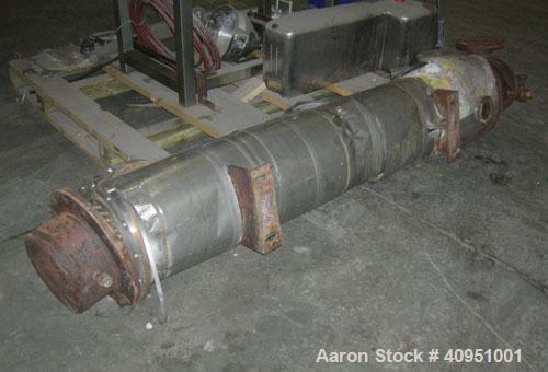 Used KAM Thermal 4 Pass Shell and Tube Heat Exchanger, Approximately 78 Square Feet, Horizontal. 316 stainless steel shell rated 150 psi/fv at 250 deg F. (68) 3/4" diameter x 71 1/2" long 316 stainle...