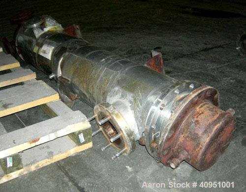 Used KAM Thermal 4 Pass Shell and Tube Heat Exchanger, Approximately 78 Square Feet, Horizontal. 316 stainless steel shell rated 150 psi/fv at 250 deg F. (68) 3/4" diameter x 71 1/2" long 316 stainle...