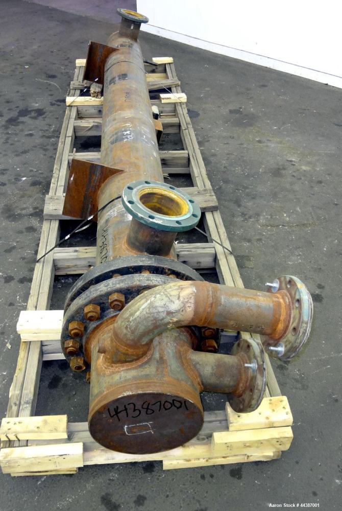 Unused- KAM Thermal U-Tube Heat Exchanger, 214 Square Feet, Horizontal. Carbon steel shell rated 300 psi at -20 to 750 degrees F. (52) 3/4" diameter x 10' long 304 stainless steel tubes rated 150 psi...