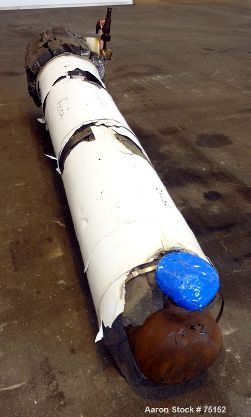 Used KAM Thermal U-Tube Heat Exchanger, 91 Square Feet, Horizontal. (52) 3/4" Diameter x 9' long 304 stainless steel tubes rated 200 psi at 400 deg F. Carbon steel heads/shell rated 200 psi at 400 de...