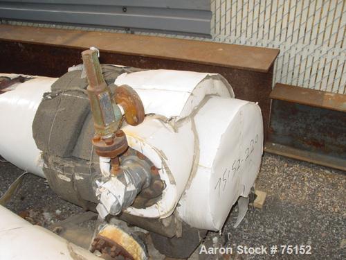 Used KAM Thermal U-Tube Heat Exchanger, 91 Square Feet, Horizontal. (52) 3/4" Diameter x 9' long 304 stainless steel tubes rated 200 psi at 400 deg F. Carbon steel heads/shell rated 200 psi at 400 de...