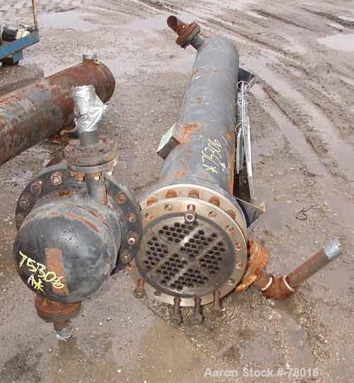 USED: KAM thermal 6 pass U-tube heat exchanger, 162 sq ft, horizontal.(92) 3/4" diameter x 9' long 304 stainless steel tubes rated 200 psiat 400 deg F. Carbon steel heads/shell rated 200 psi at 400 d...