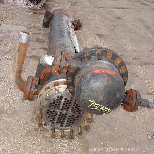 USED: KAM thermal 6 pass U-tube heat exchanger, 162 sq ft, horizontal.(92) 3/4" diameter x 9' long 304 stainless steel tubes rated 200 psiat 400 deg F. Carbon steel heads/shell rated 200 psi at 400 d...