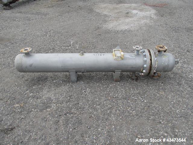 Used Ketema U Tube Heat Exchanger, 170 Square Feet, Model 10-A-60. 316L Stainless steel tubes, tube sheet, bonnet and shell. (72) 0.625" Diameter tubes rated 150 psi at +608/-76 degrees F. Shell rate...