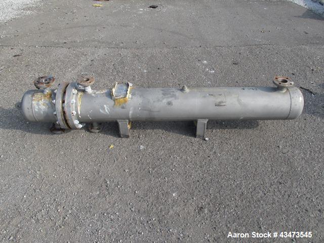 Used Ketema U Tube Heat Exchanger, 170 Square Feet, Model 10-A-60. 316L Stainless steel tubes, tube sheet, bonnet and shell. (72) 0.625" Diameter tubes rated 150 psi at +608/-76 degrees F. Shell rate...