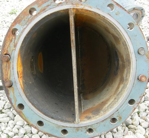 USED: Ketema U-tube shell and tube heat exchanger, 80 square feet, size 12-B-84, horizontal. 316L stainless steel shell rated 150 psi at 450 deg F, (56) 3/4" diameter x 7' long 316L stainless steel t...