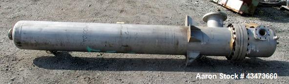 Used Ketema Shell & Tube "U-Tube" Heat Exchanger, 270 Square Feet, Model 15-A-108. (92) 316L Stainless steel .625" diameter tubes rated 150 psi at -76 to 608 degrees F. Shell rated 150 psi at -76 to ...