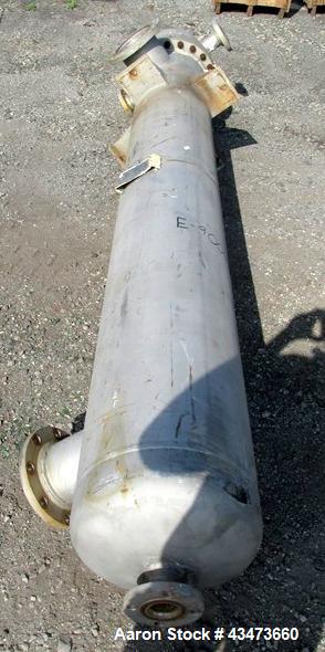 Used Ketema Shell & Tube "U-Tube" Heat Exchanger, 270 Square Feet, Model 15-A-108. (92) 316L Stainless steel .625" diameter tubes rated 150 psi at -76 to 608 degrees F. Shell rated 150 psi at -76 to ...