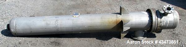 Used Ketema Shell & Tube "U-Tube" Heat Exchanger, 270 Square Feet, Model 15-A-108. (92) 316L Stainless steel .625" diameter tubes rated 150 psi at -76 to 608 degrees F. Shell rated 150 psi at -76 to ...