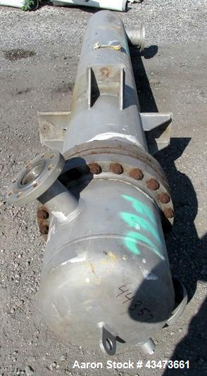 Used Ketema Shell & Tube "U-Tube" Heat Exchanger, 270 Square Feet, Model 15-A-108. (92) 316L Stainless steel .625" diameter tubes rated 150 psi at -76 to 608 degrees F. Shell rated 150 psi at -76 to ...