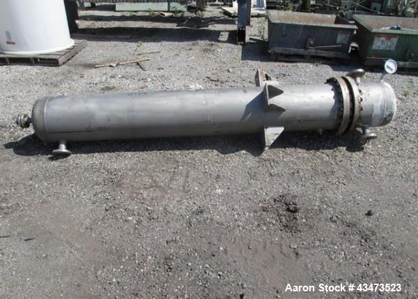 Used Ketema U Tube Heat Exchanger, 239 Square Feet, Model 15-A-96. 316L Stainless steel tubes, tube sheet, bonnet and shell. (72) 0.625" Diameter tubes rated 150 psi at +608/-76 degrees F. Shell rate...